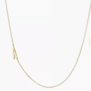 Gorjana Letter A 14k Gold Necklace